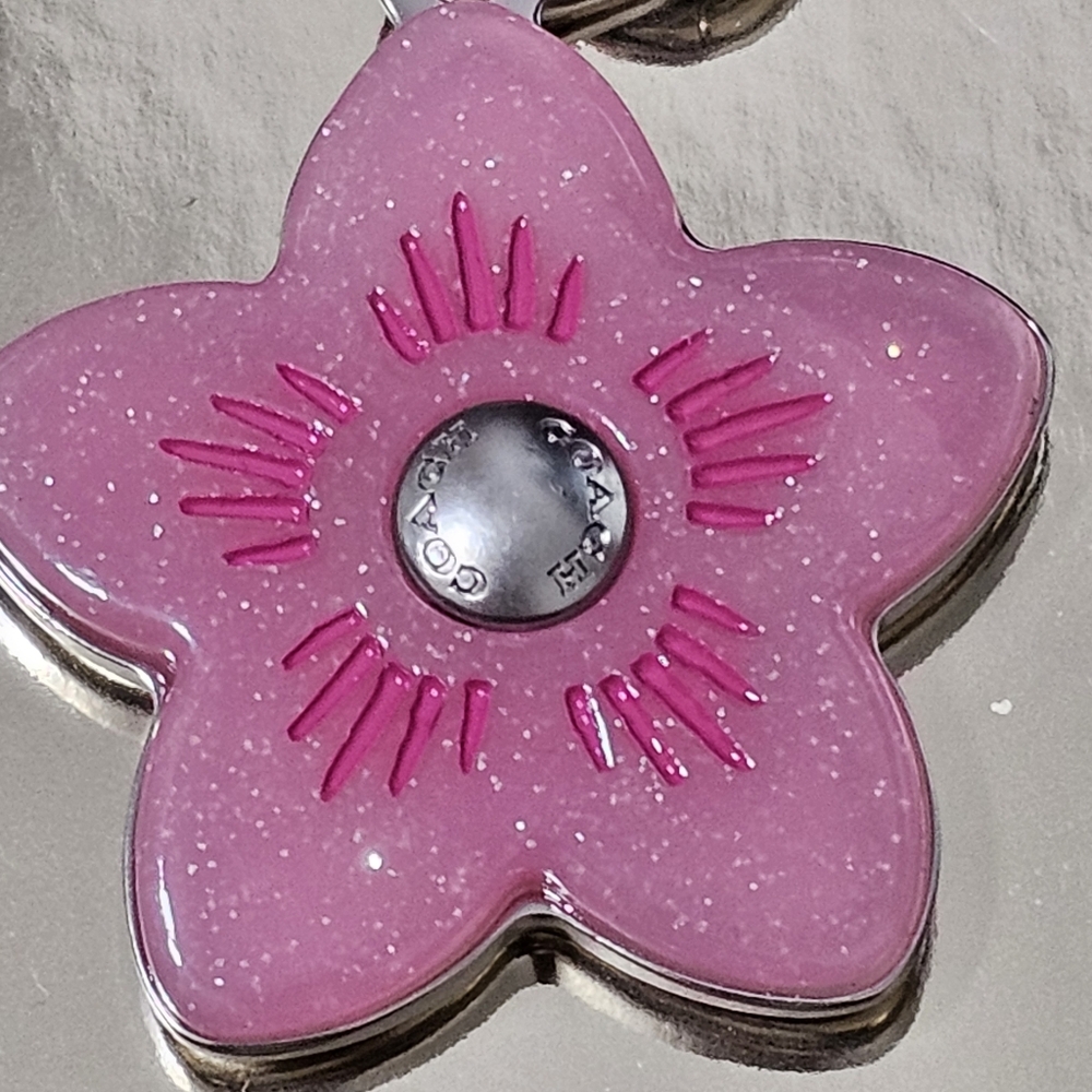 Coach Wildflower Cluster Bag Charm Keychain New with Tags 💐💐 - Picture 6 of 9